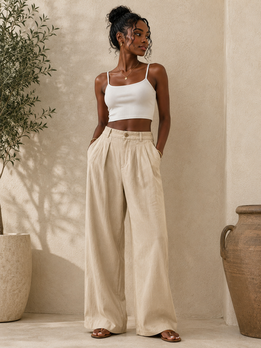 Ditouché Riviera Linen Trousers Women