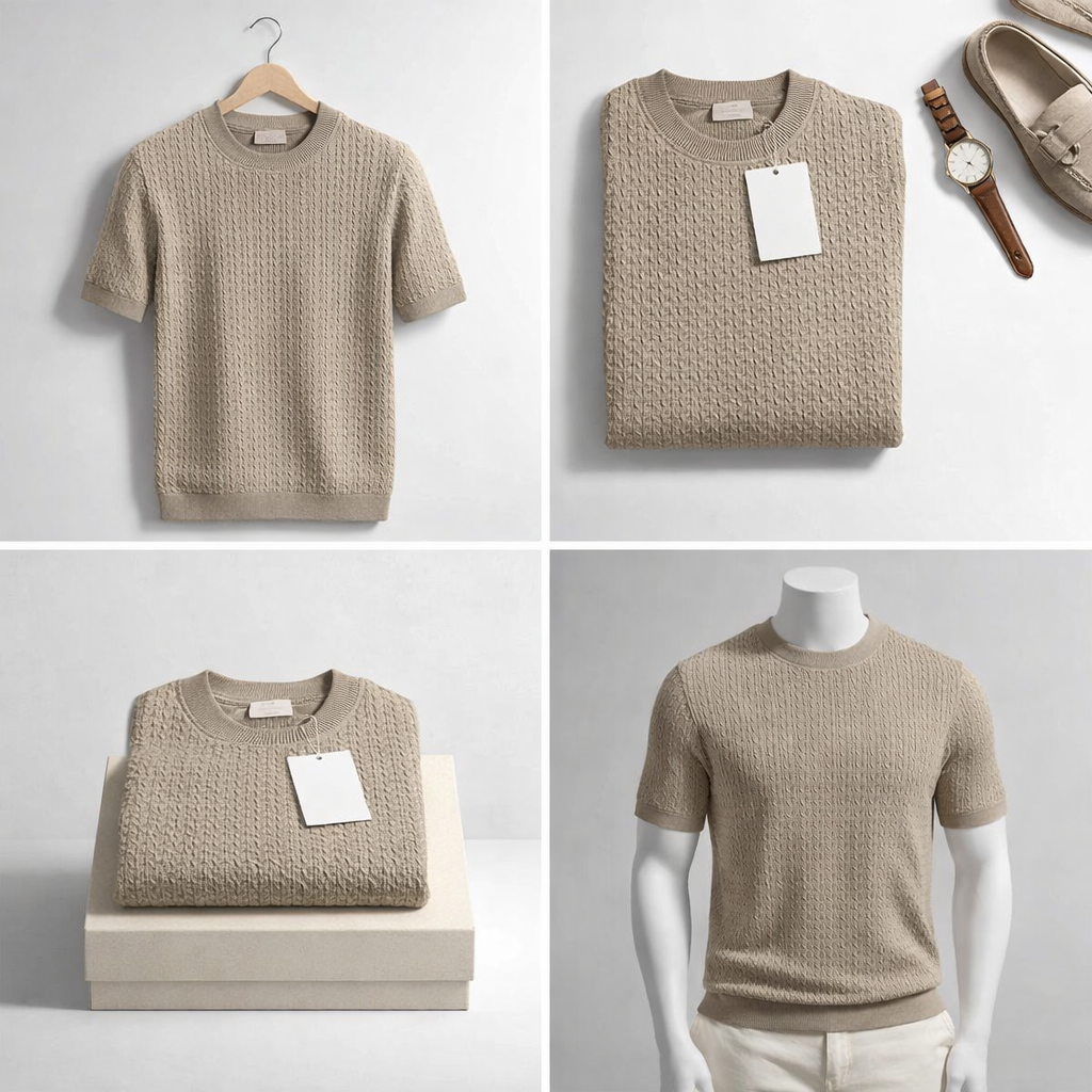 Ditouché Textured Knit Tee