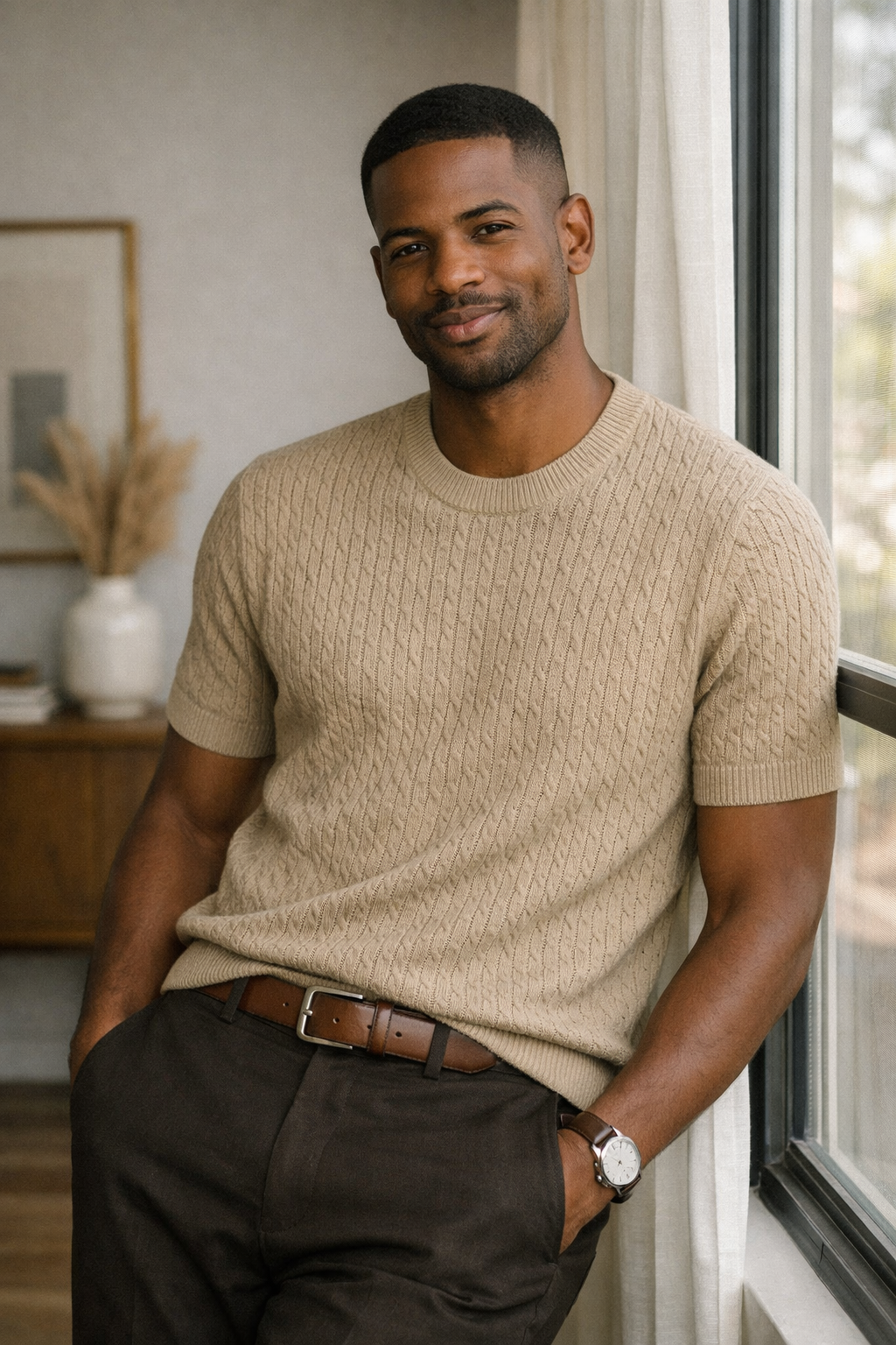 Ditouché Textured Knit Tee